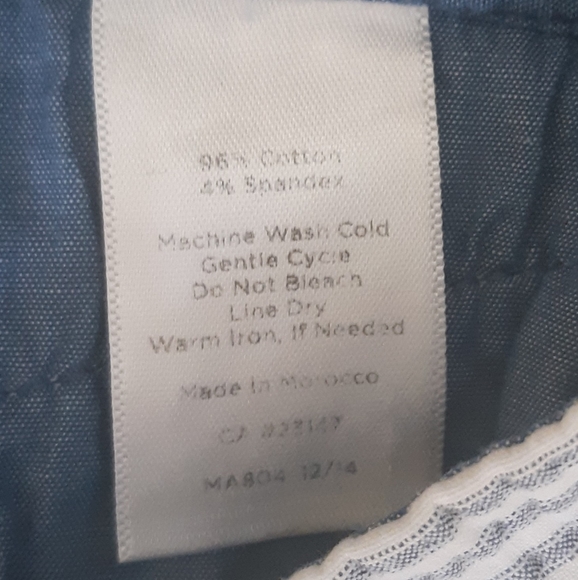 Talbots crop curvy pinstripe pants sz 12P *F - Picture 7 of 7